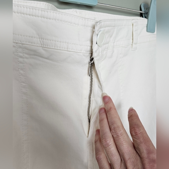 The Richie Slim Joggers By Anthropologie | Striped Seam, Elastic Cuff, White, 12 - Picture 11 of 16